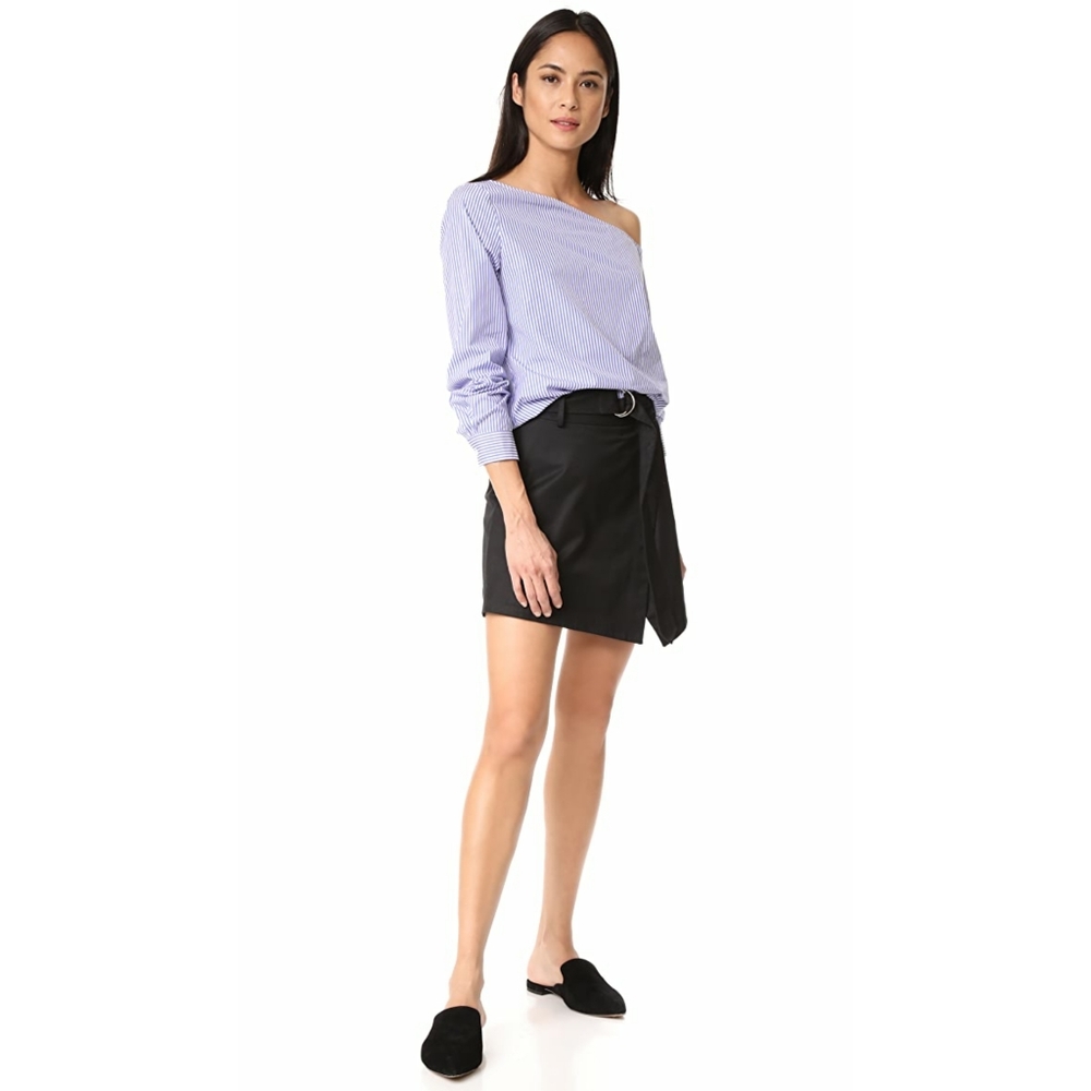 NWOT Theory Dalton Stripe Ulrika Top in Size Small - Picture 4 of 15